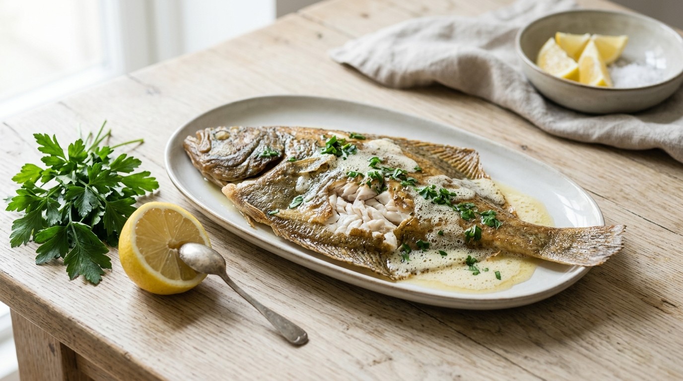 Schol met Citroenboter en Peterselie recept Schol met Citroenboter en Peterselie recept