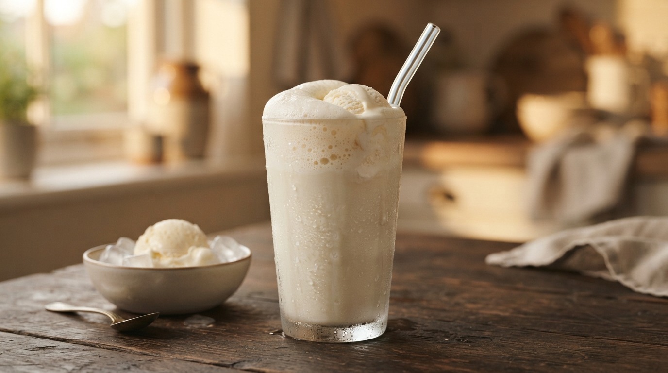 Schuimige Yoghurtdrank