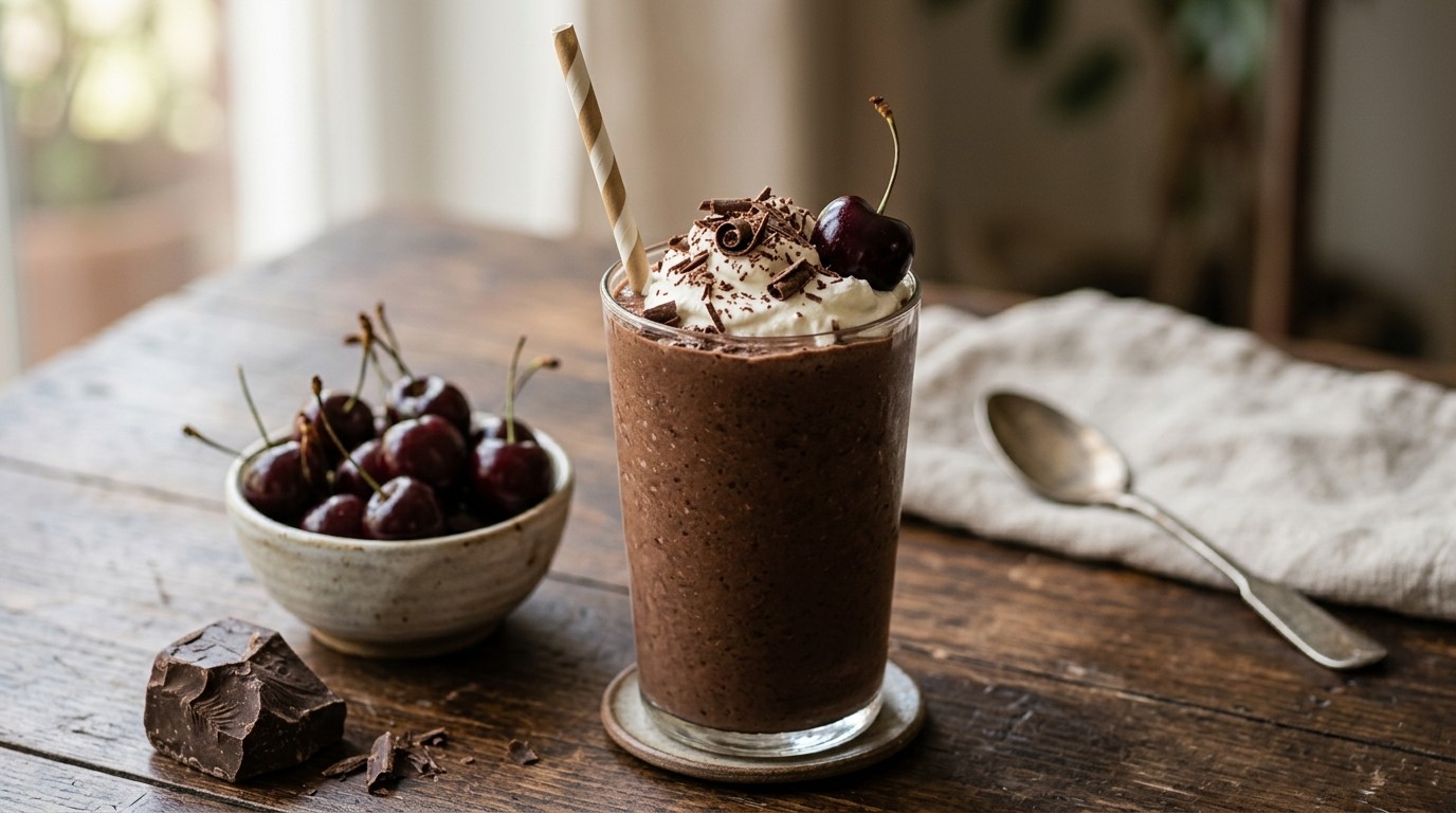 Schwarzwalder-kirschsmoothie recept Schwarzwalder-kirschsmoothie recept