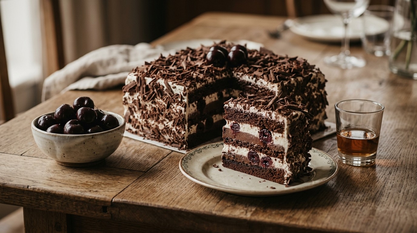 Schwarzwalder Truffeltaart