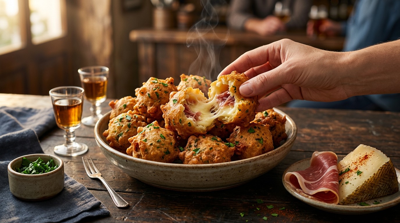 Serranoham Beignets recept Serranoham Beignets recept