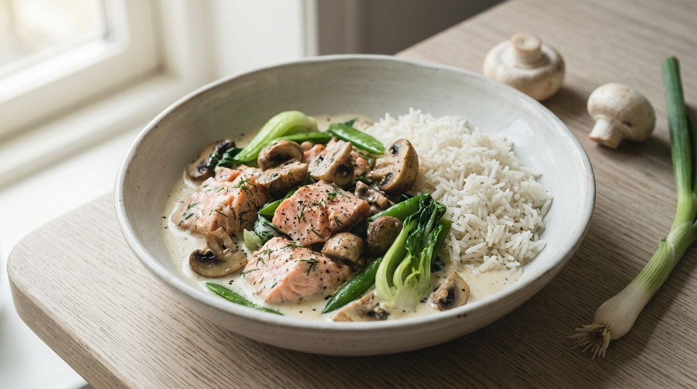 Simon & Marianne's Romige Zalm met Groenten
