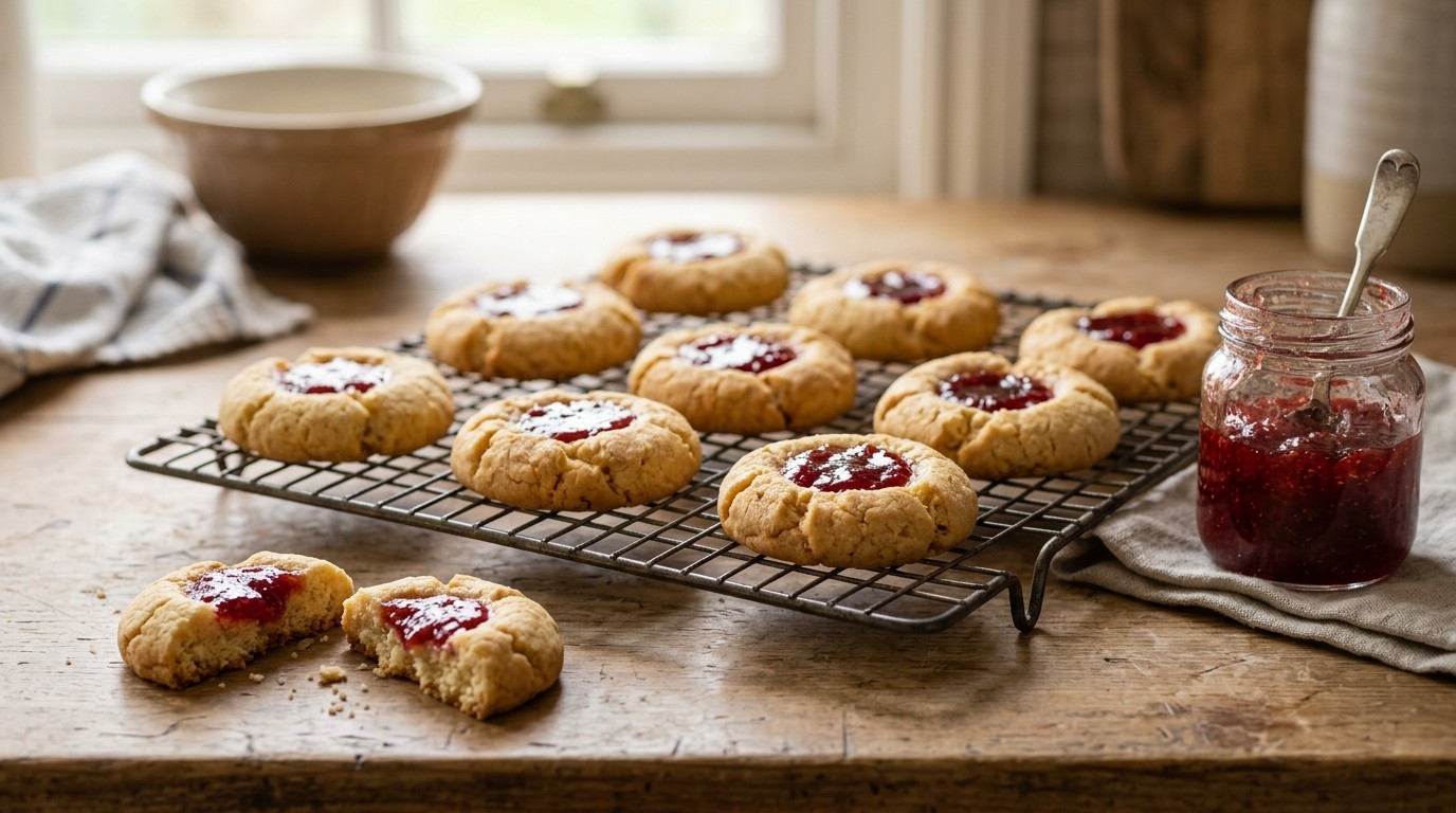Simple Jammy Biscuits