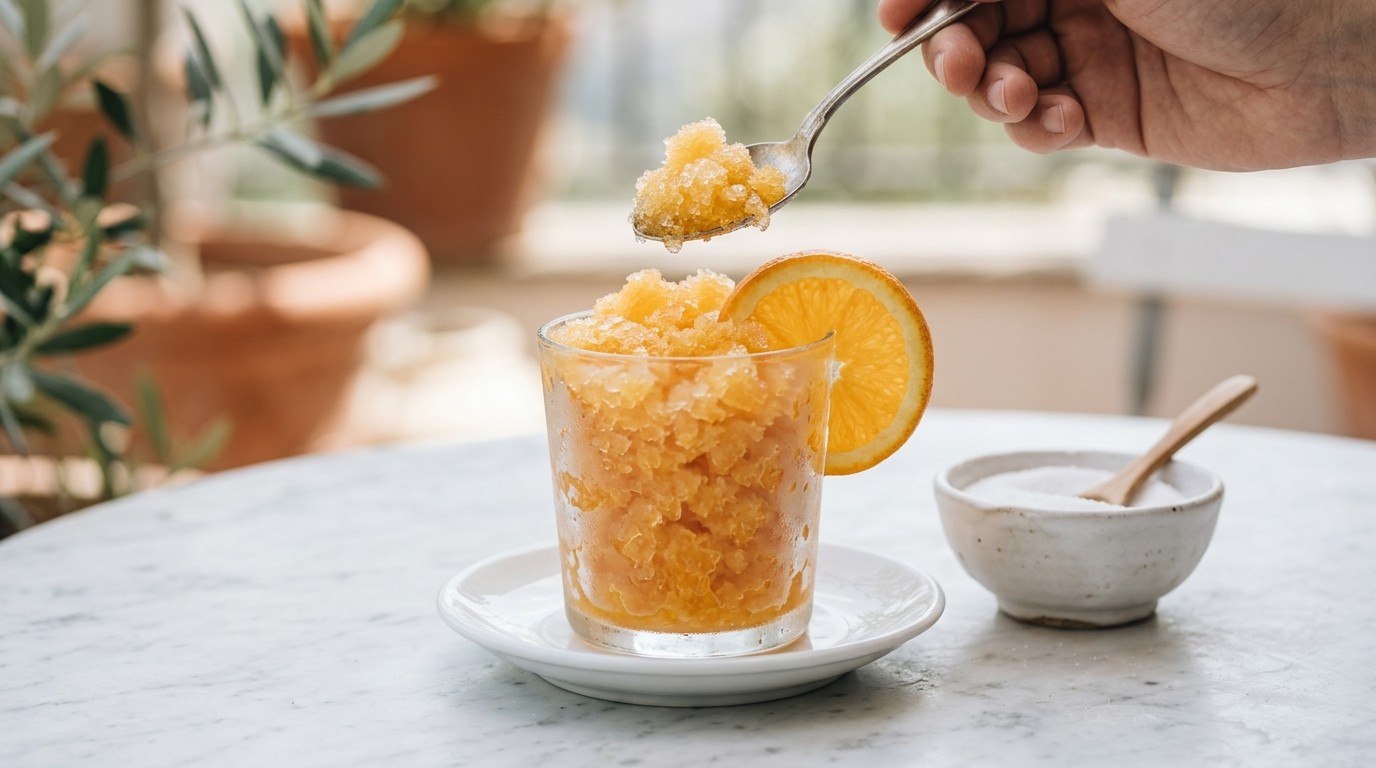 Sinaasappel-granita