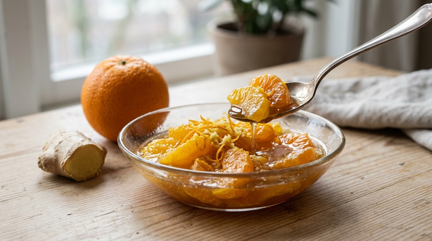 Sinaasappeldessert met Gember recept Sinaasappeldessert met Gember recept