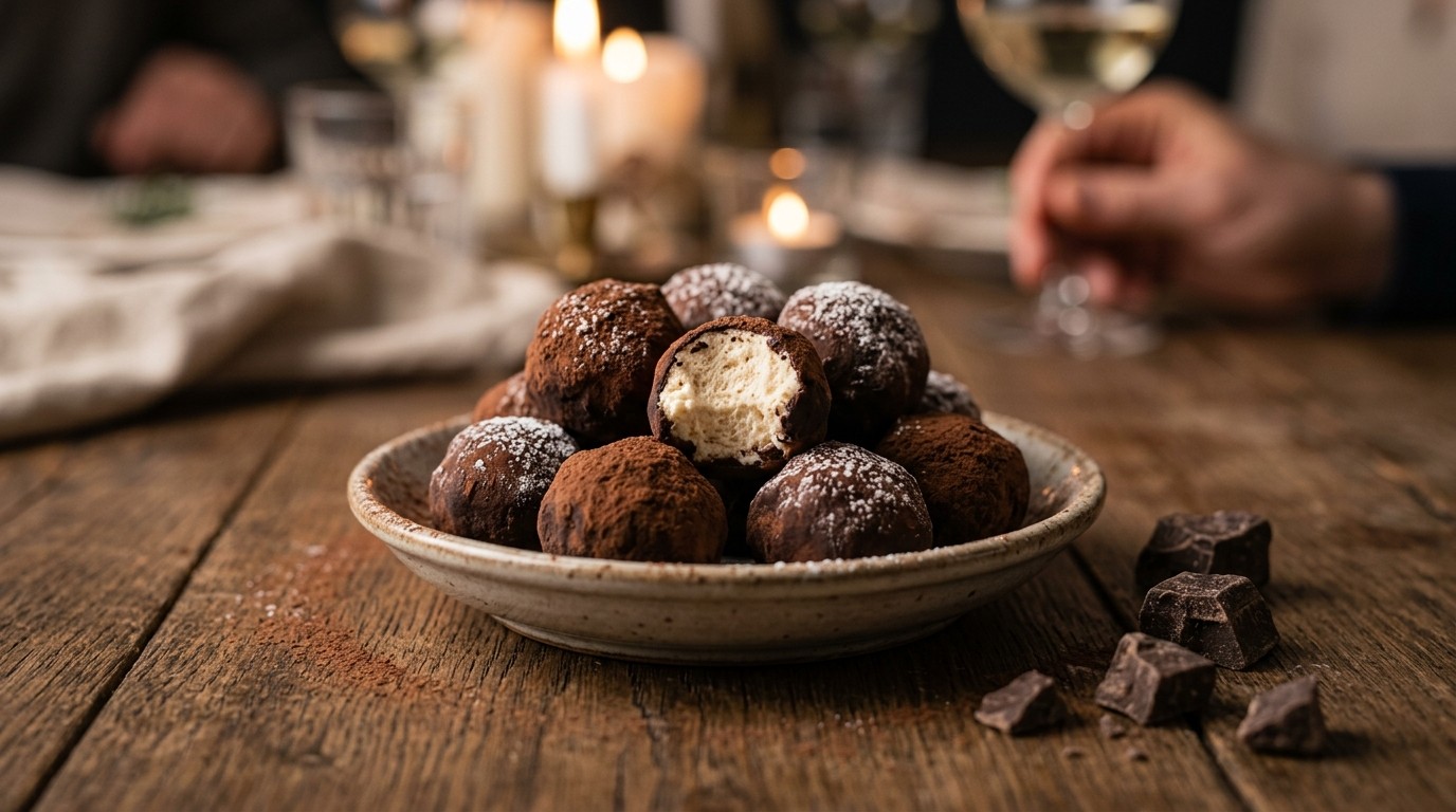Slagroomtruffels