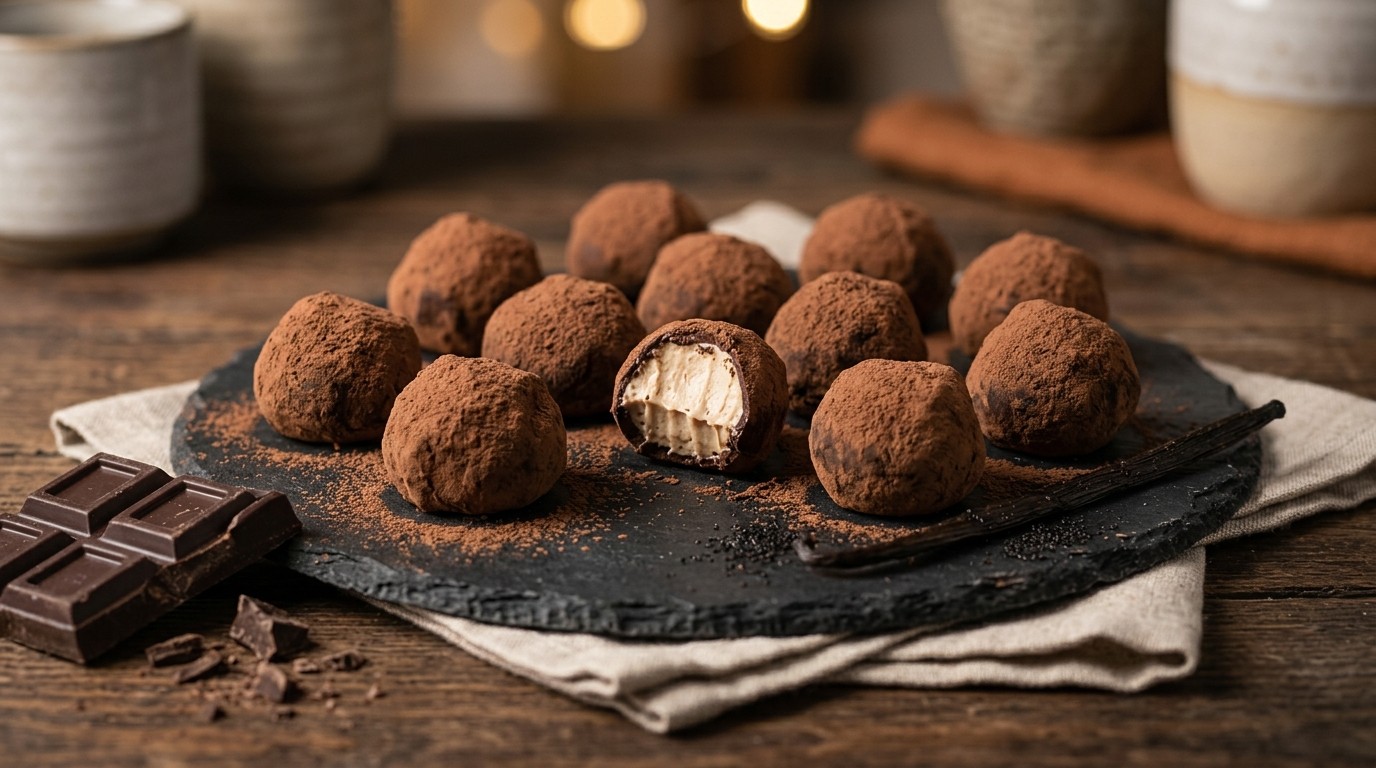Slagroomtruffels recept Slagroomtruffels recept