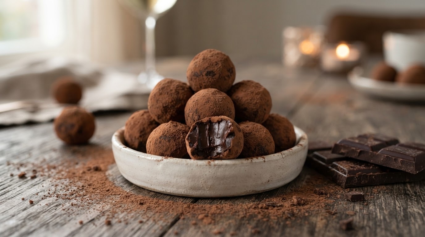 Slagroomtruffels