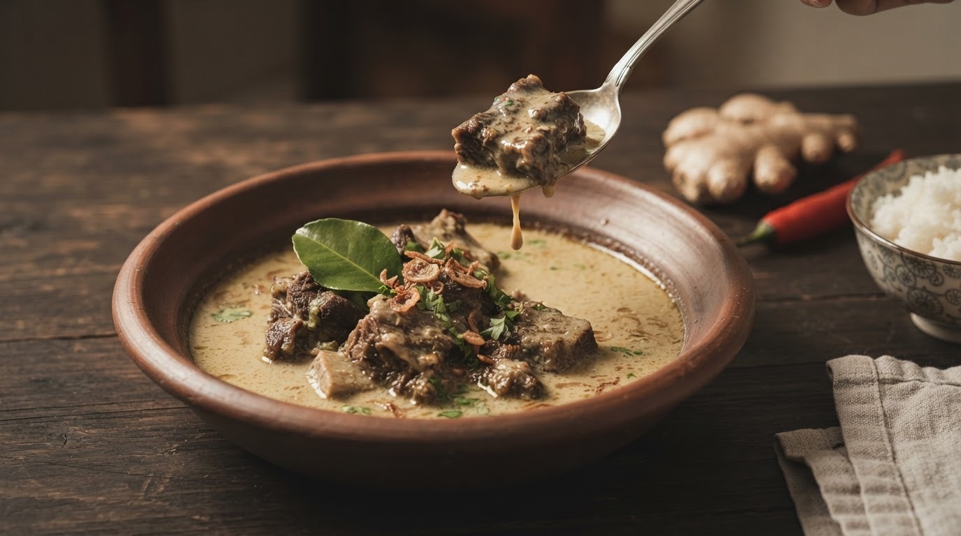 Smoor van Runderriblappen met Kokosmelk en Indische Kruiden recept Smoor van Runderriblappen met Kokosmelk en Indische Kruiden recept