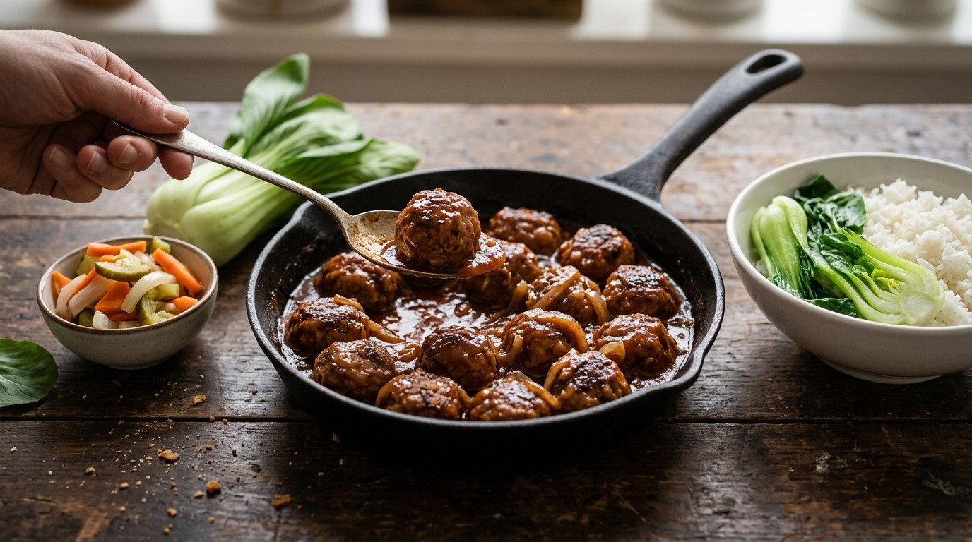 Smoorballetjes met Paksoi recept Smoorballetjes met Paksoi recept