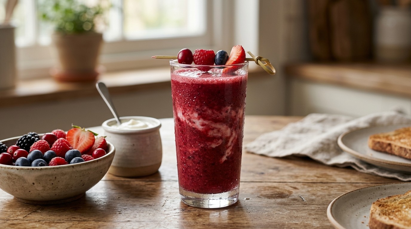 Smoothie met Vers Fruit en Cranberry sap recept Smoothie met Vers Fruit en Cranberry sap recept