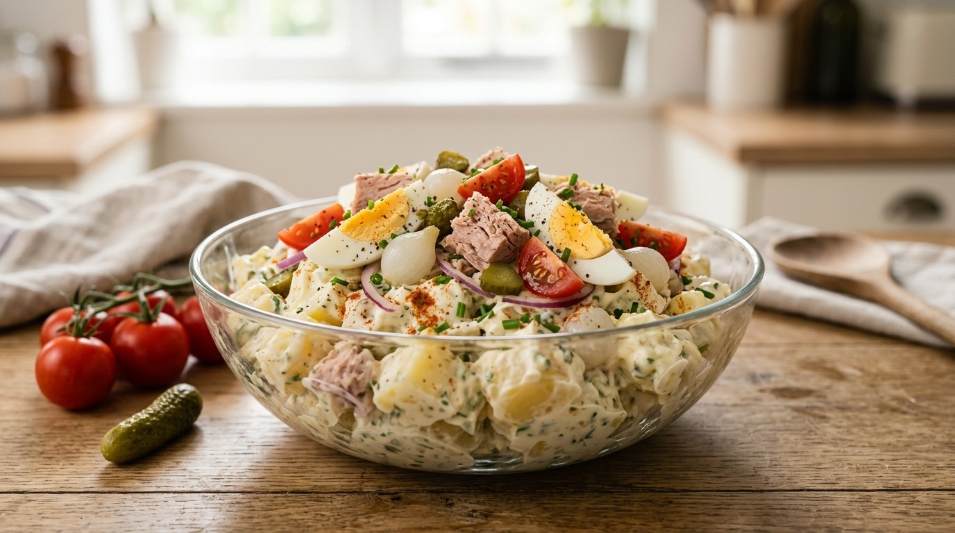 Snelle Aardappel-tonijnsalade