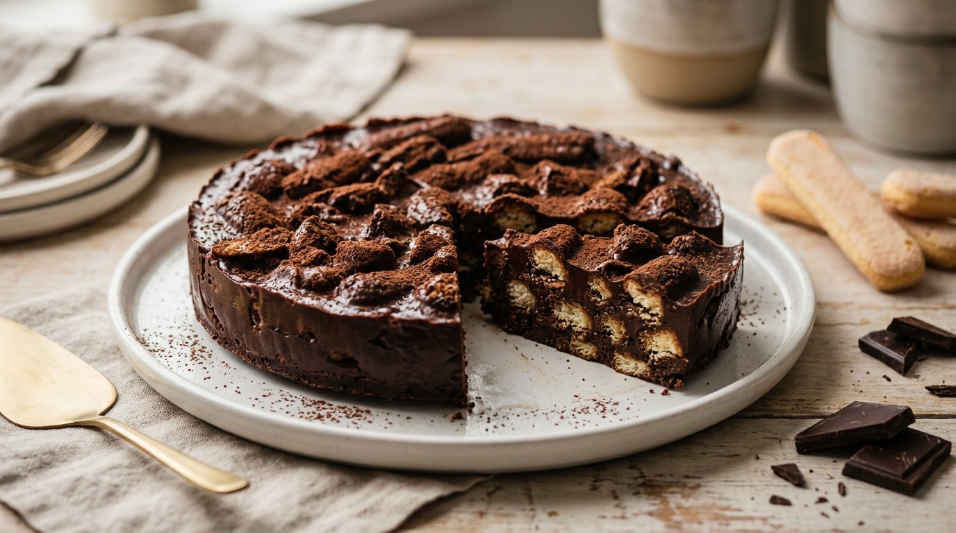 Snelle Chocoladetaart Zonder Bakken recept Snelle Chocoladetaart Zonder Bakken recept