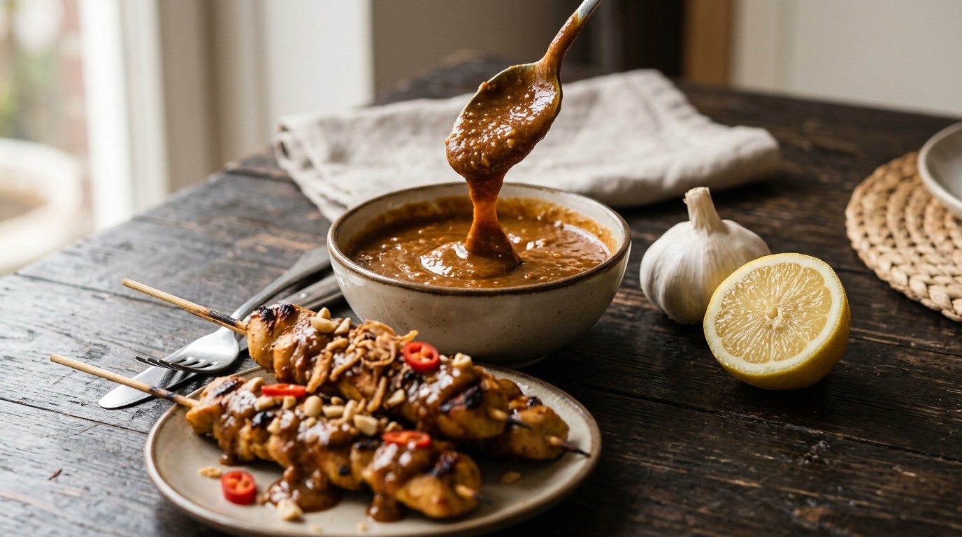 Snelle Pindasaus recept Snelle Pindasaus recept
