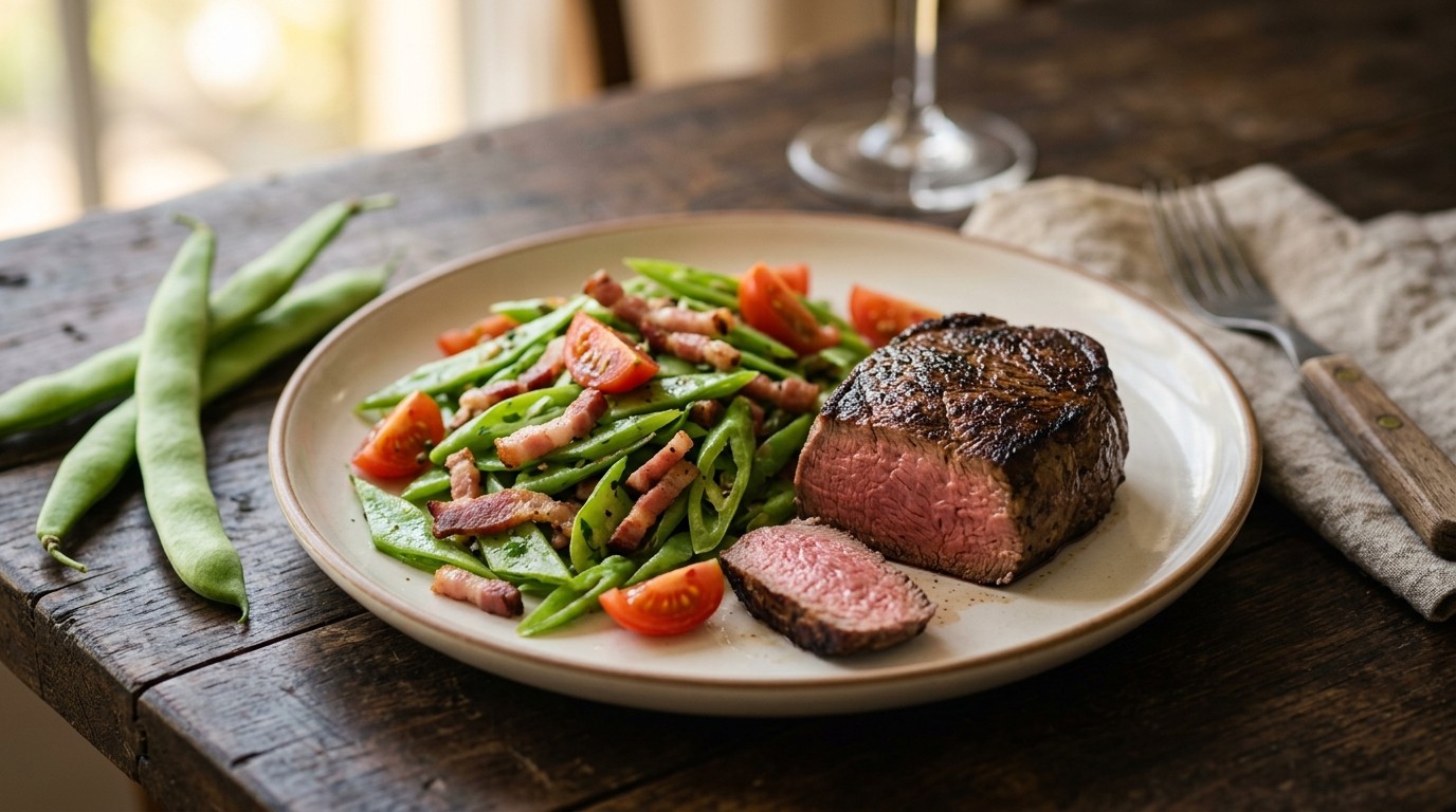 Snijbonen met Bacon en Tomaat recept Snijbonen met Bacon en Tomaat recept