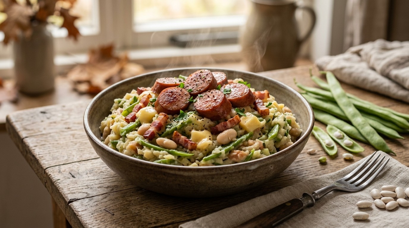 Snijbonenstamppot recept Snijbonenstamppot recept
