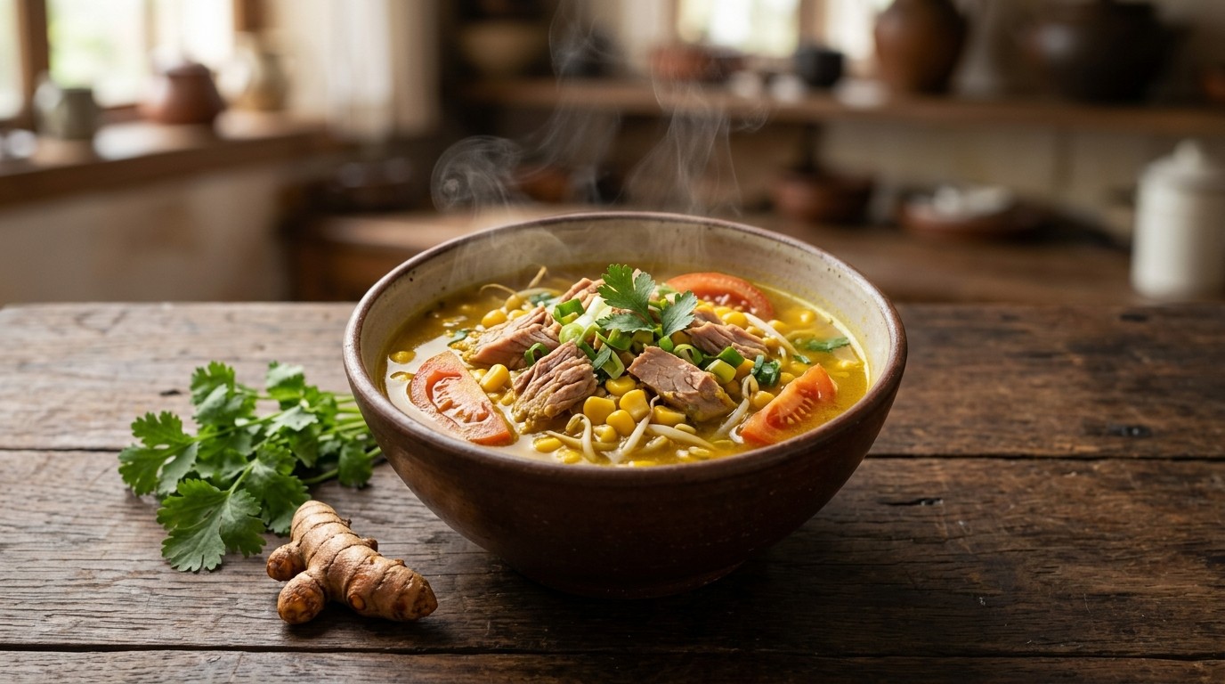 Sop Jagung Ikan (mais en Tonijnsoep) recept Sop Jagung Ikan (mais en Tonijnsoep) recept