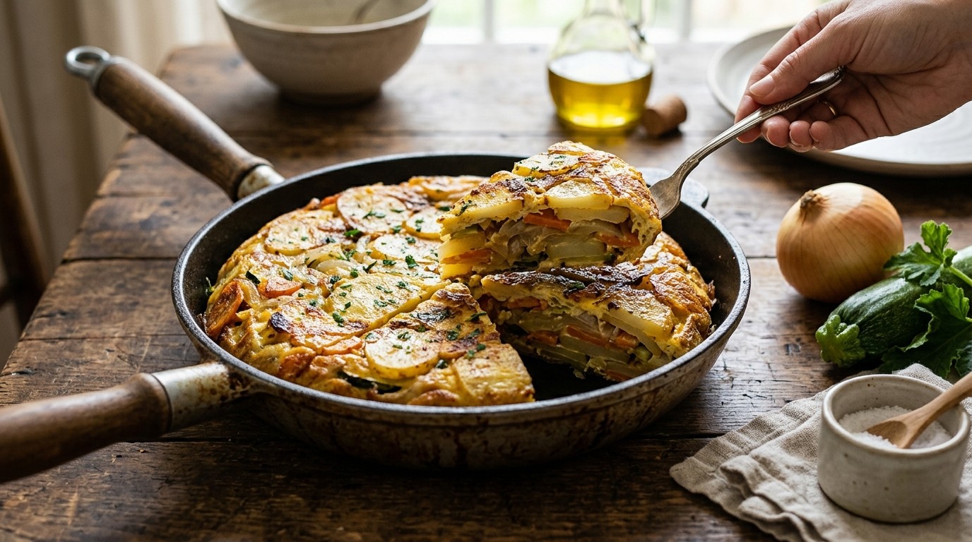 Spaanse Groentetortilla recept Spaanse Groentetortilla recept