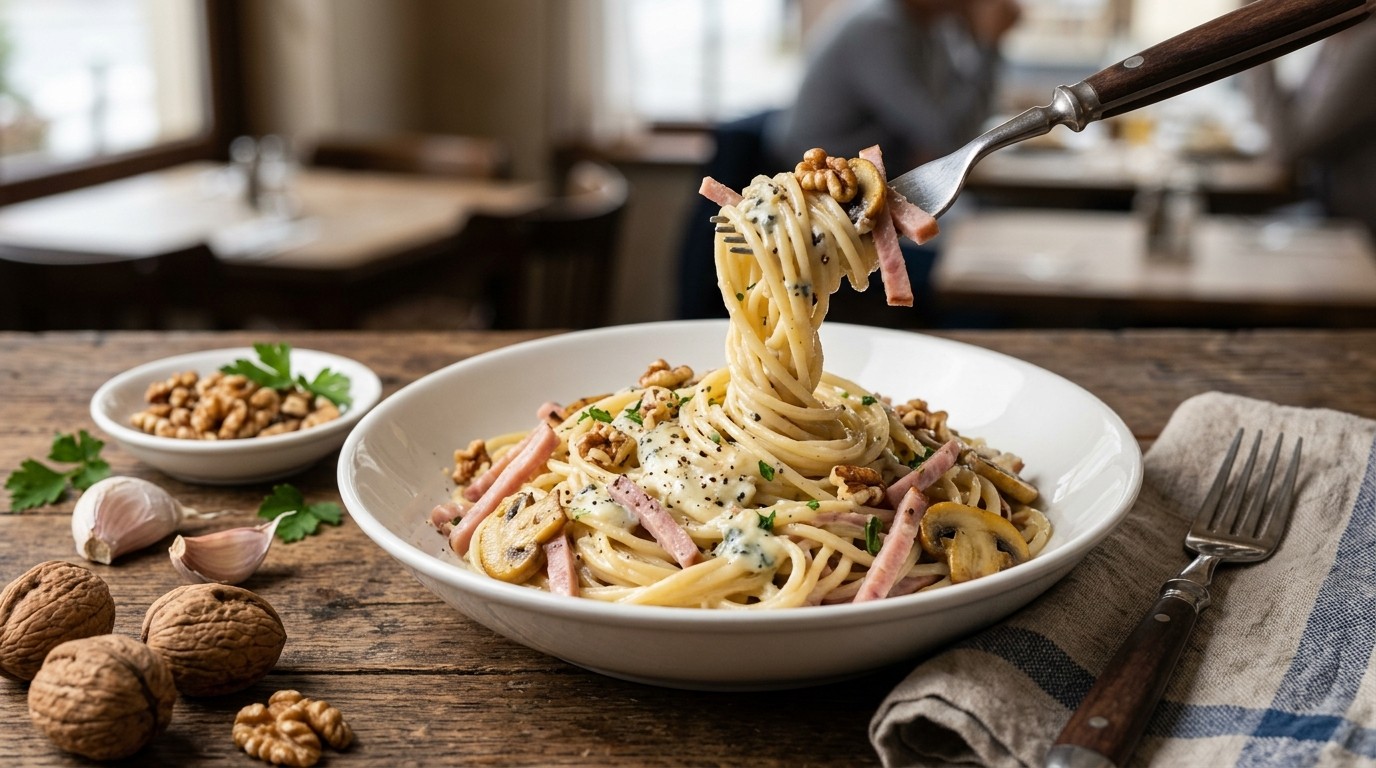 Spaghetti met Blauwe Kaas