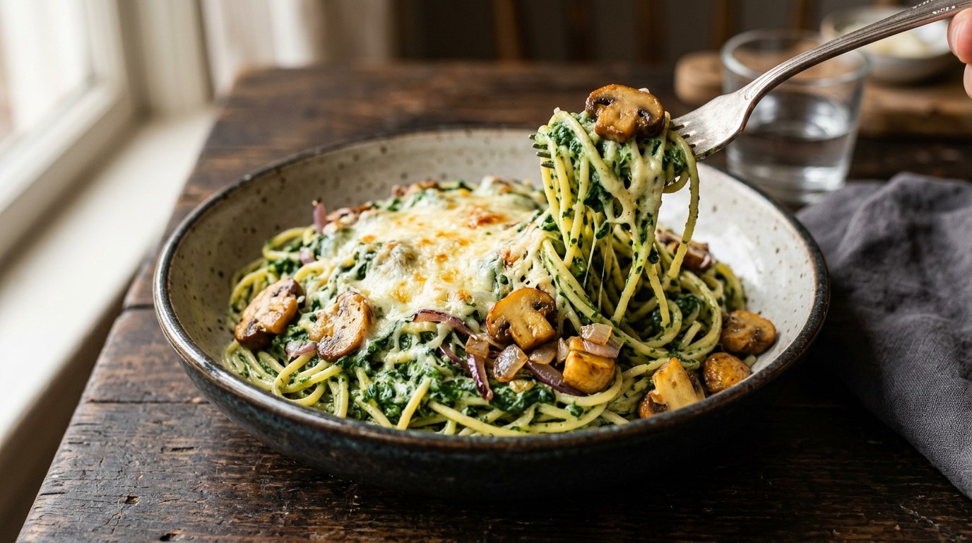 Spaghetti met Spinazie