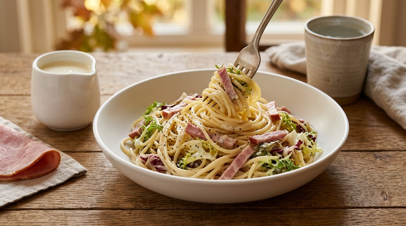 Spaghetti met Witlof