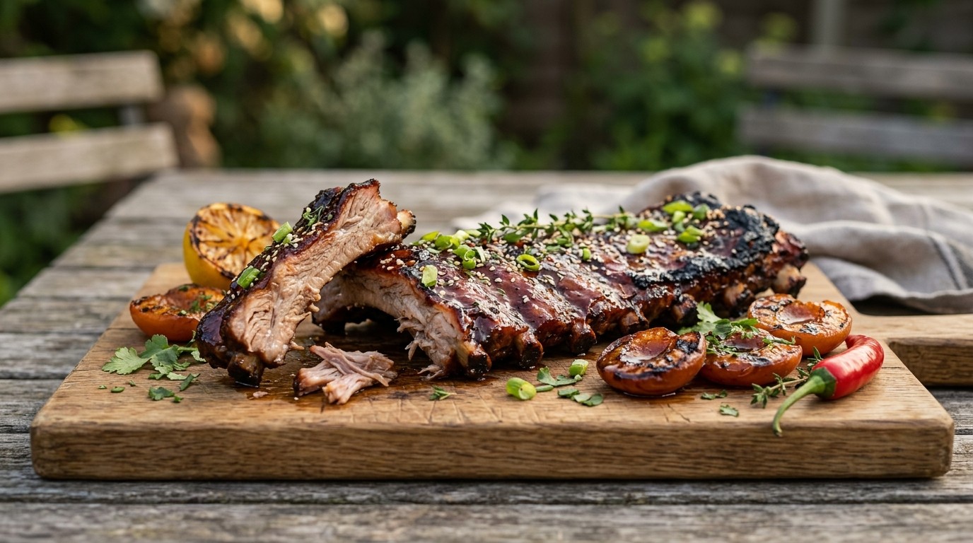 Spareribs met Abrikozen