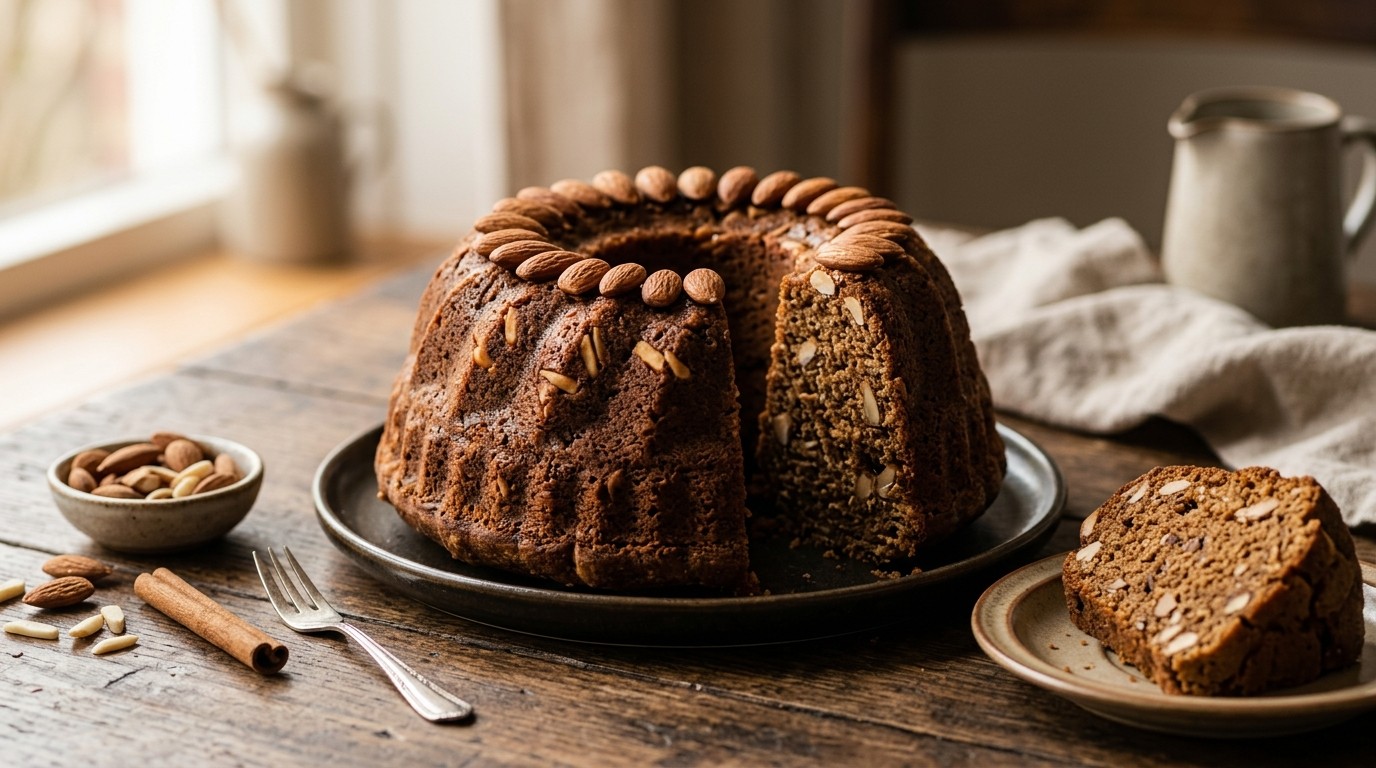 Speculaastulbandcake met Amandelen recept Speculaastulbandcake met Amandelen recept