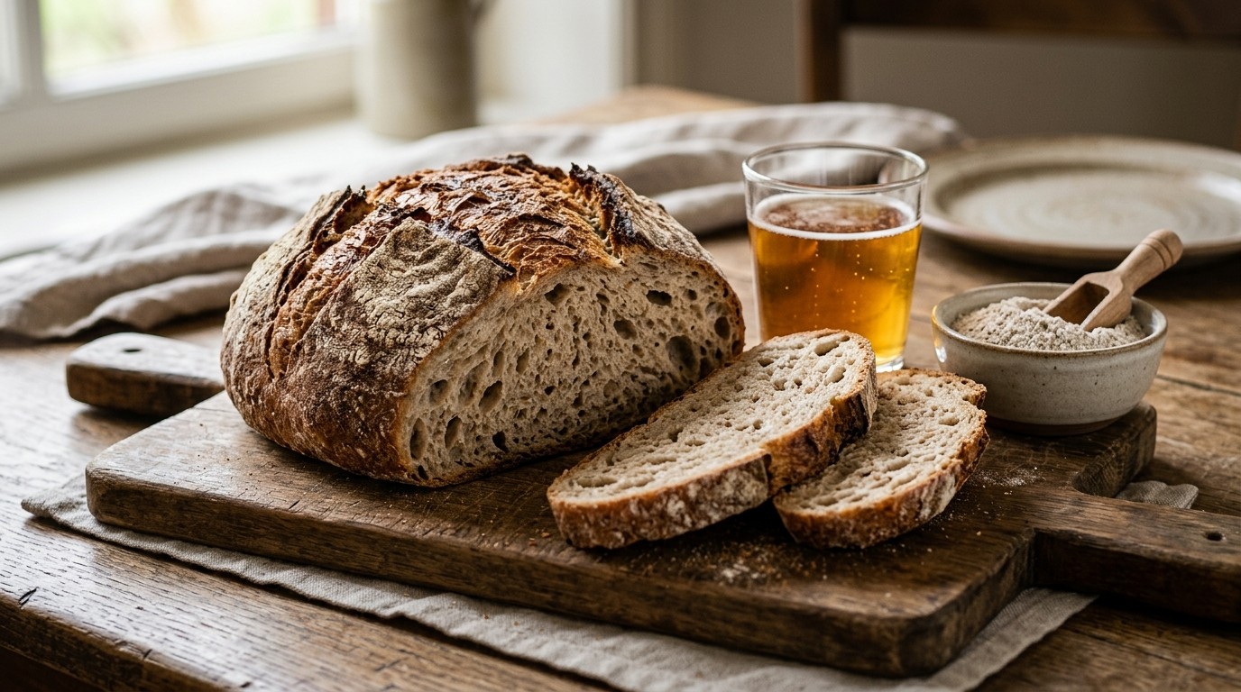 Spelt/rogge/bierbol Zonder te Kneden