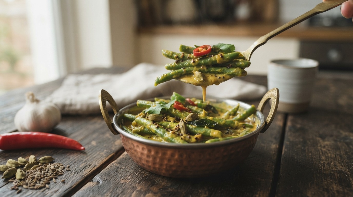 Sperziebonen met Kerrie recept Sperziebonen met Kerrie recept