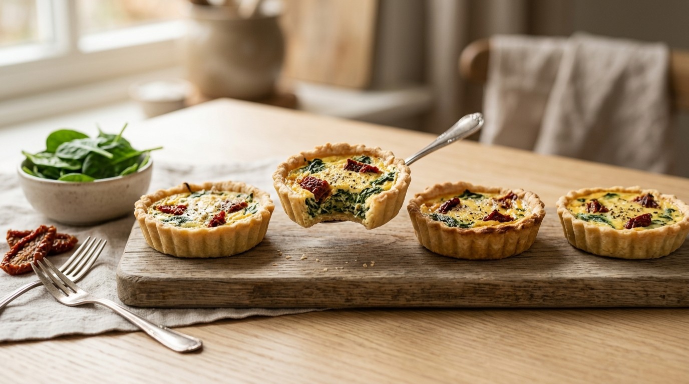 Spinazietaartjes met Tomaat recept Spinazietaartjes met Tomaat recept