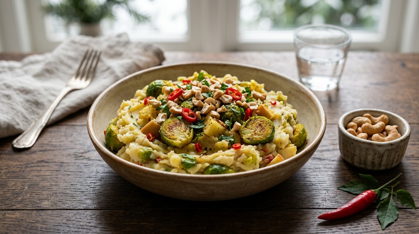 Spruitjes Stampot met Appel