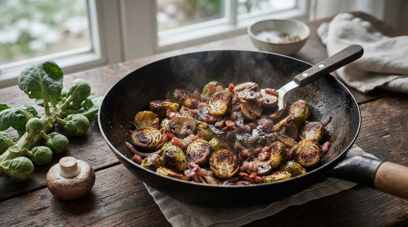 Spruitjes uit de wok