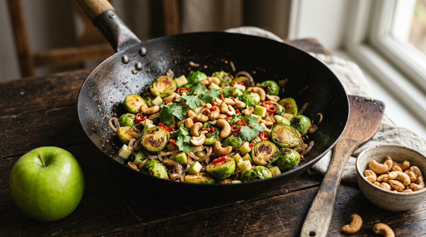 Spruitjes uit de wok