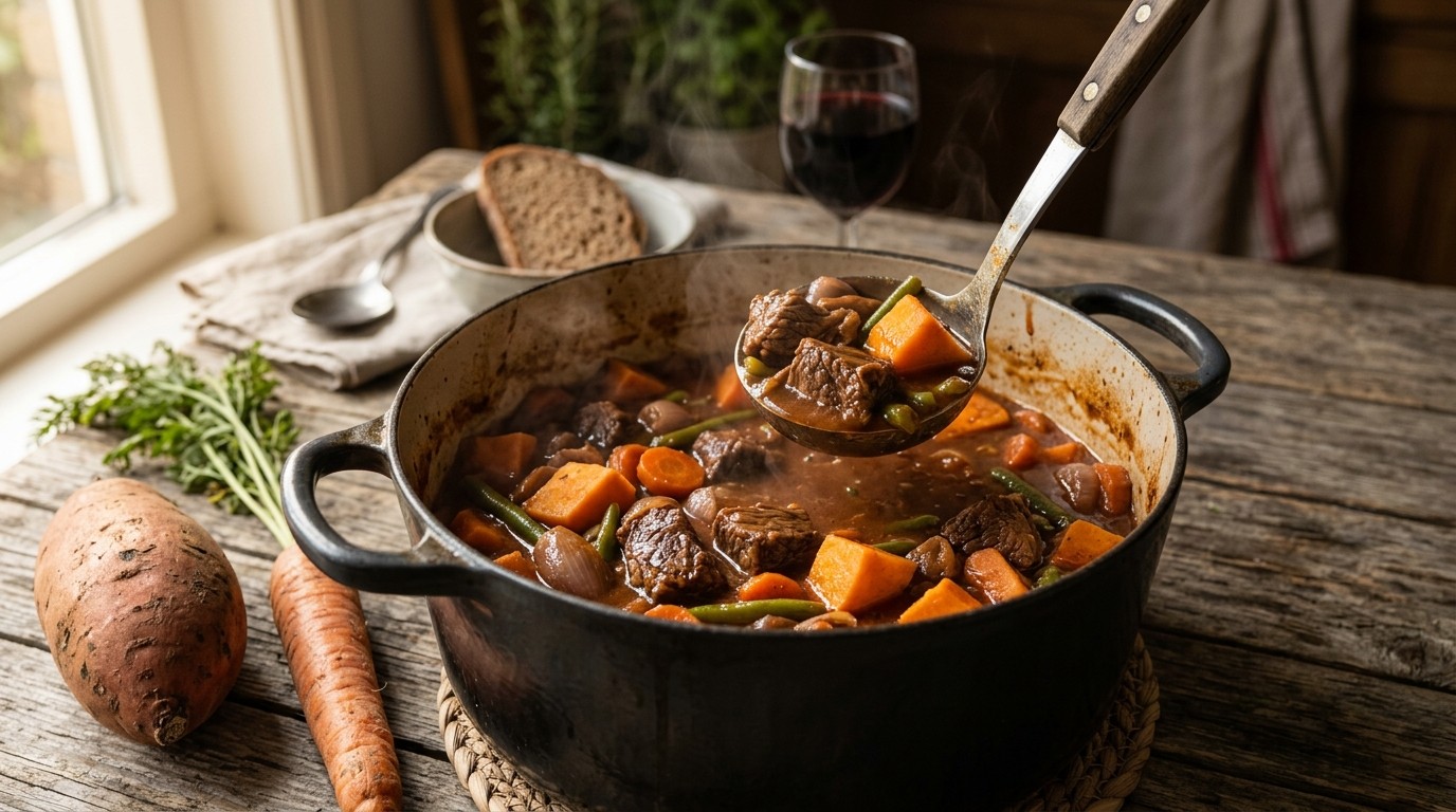 Stew met Zoete Aardappel (600 Kcal)