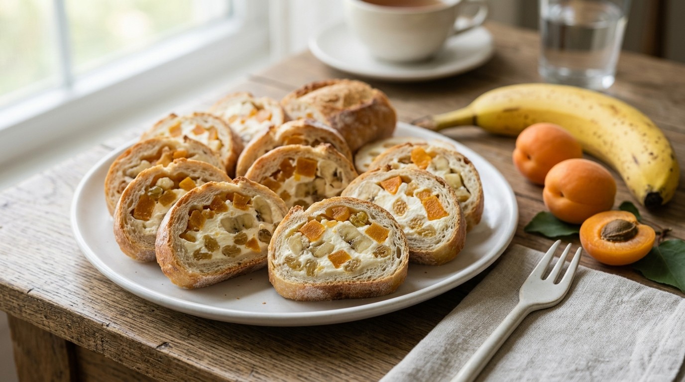 Stokbrood Gevuld met Vruchten