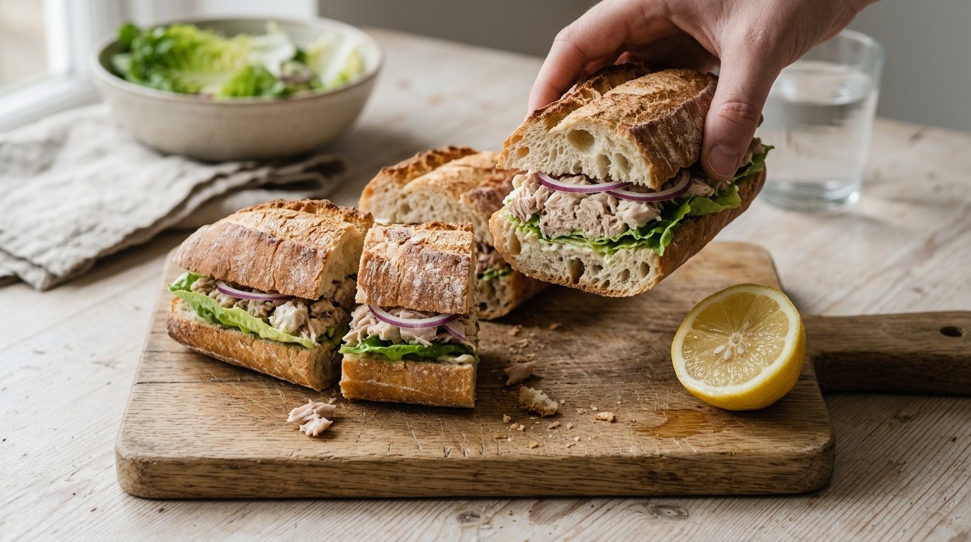 Stokbrood Tonijn-ui-sla