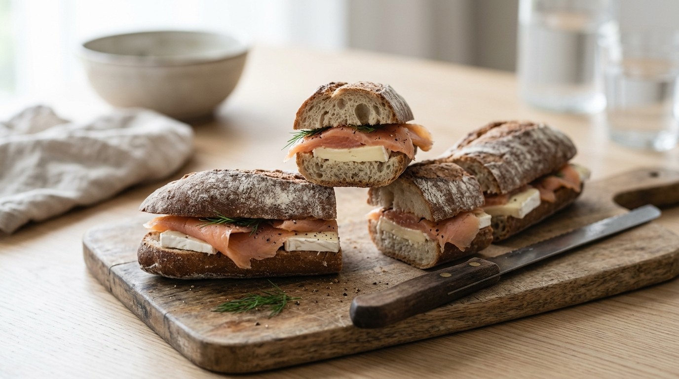 Stokbrood Zalm-brie