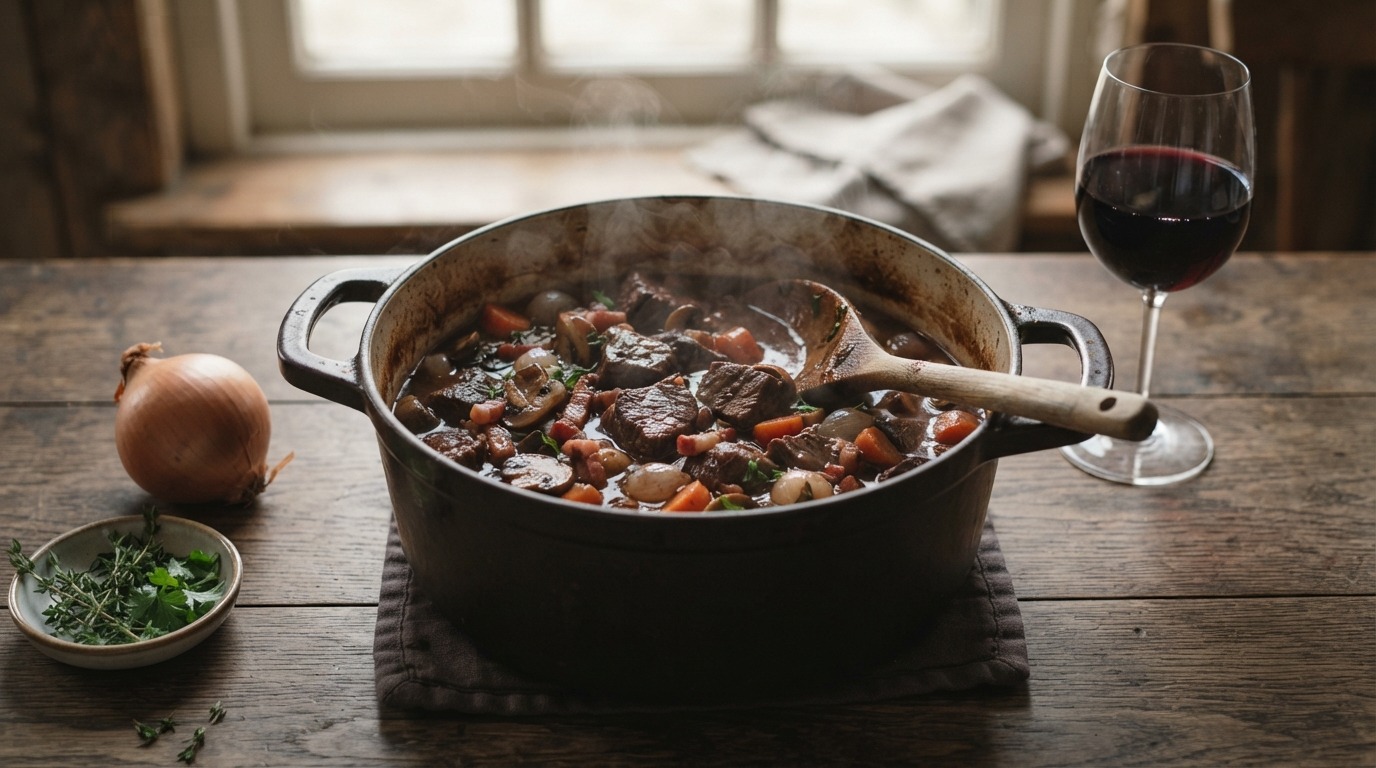Stoofpot met Rundvlees en Rode Wijn