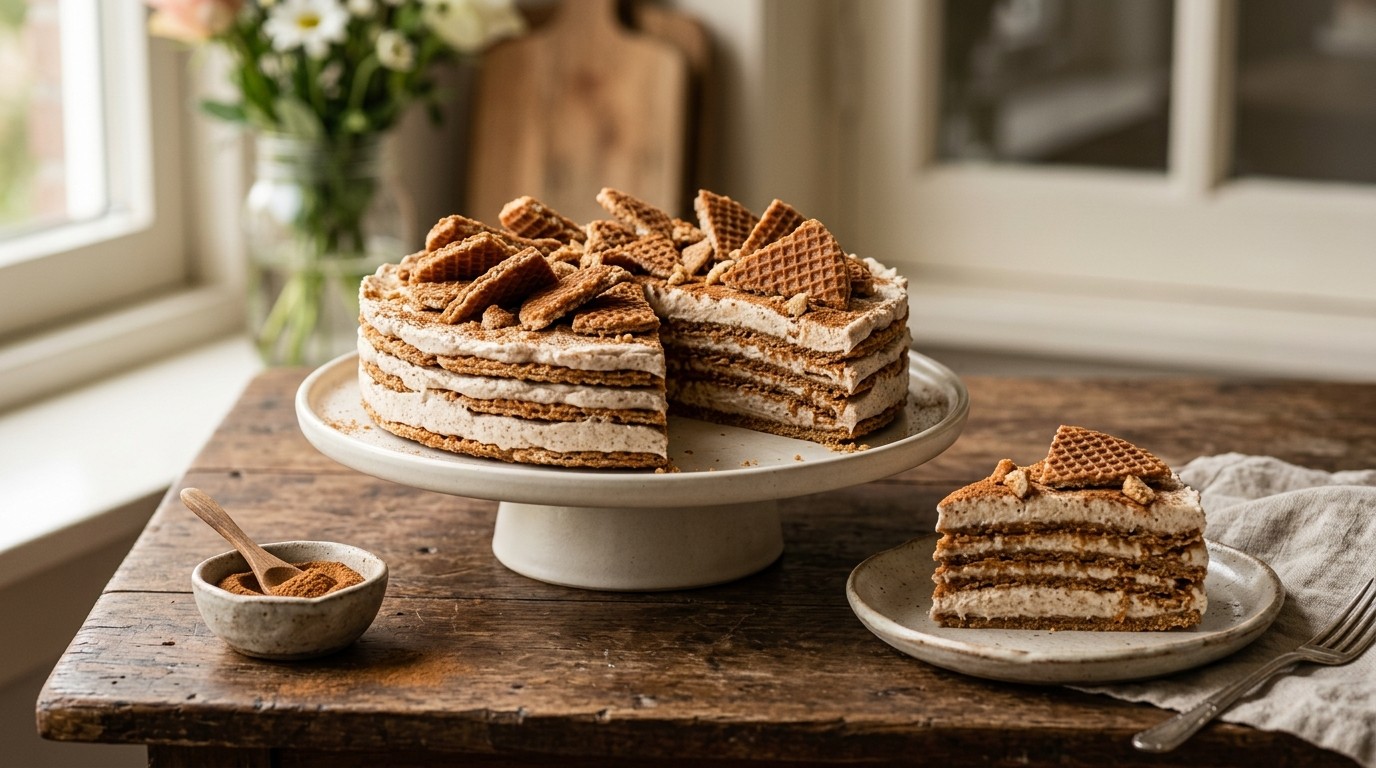 Stroopwafeltaart recept Stroopwafeltaart recept