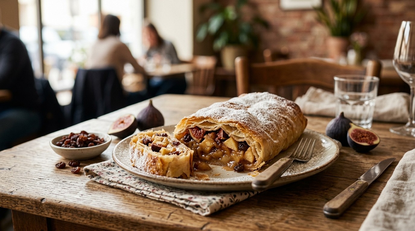 Taart Apfelstrudel uit Oostenrijk