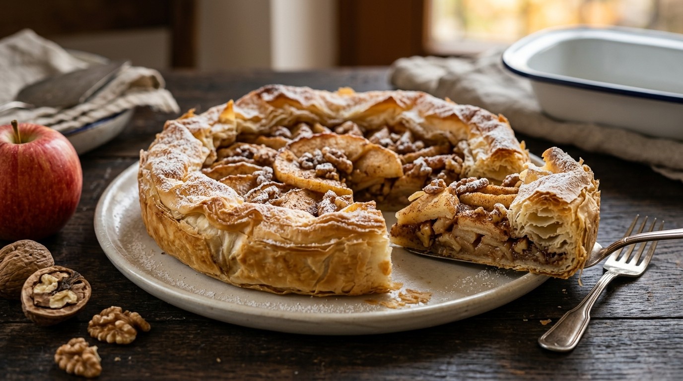 Taart Appel met Walnoten recept Taart Appel met Walnoten recept