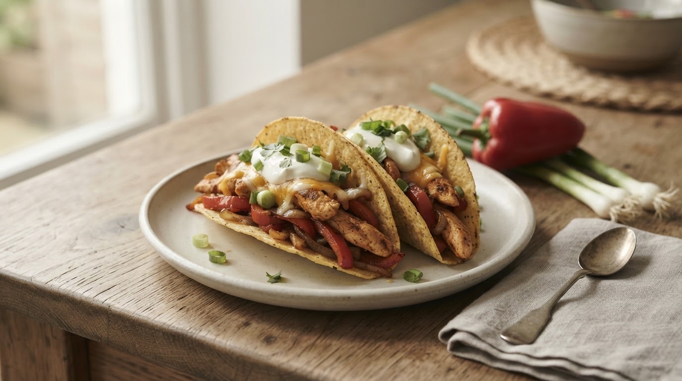 Taco's met kip en Paprika