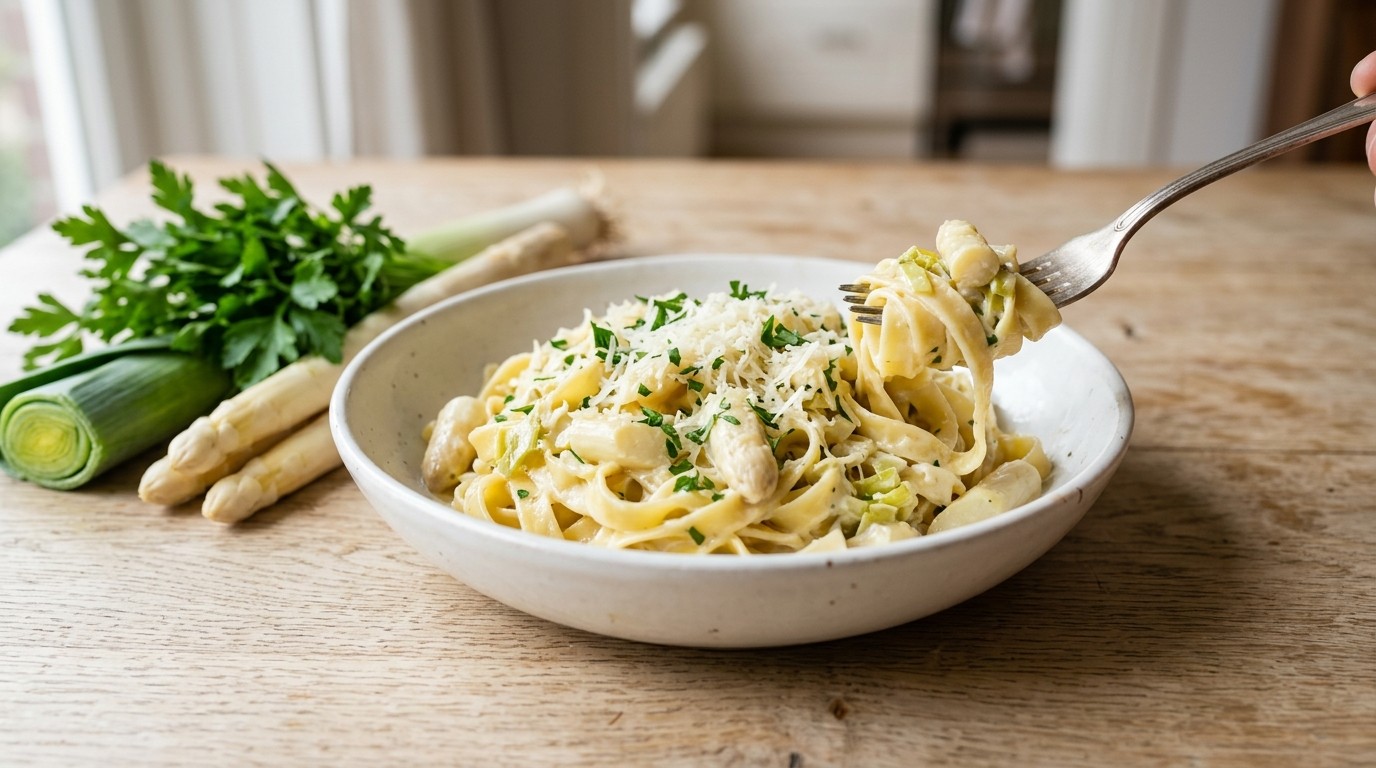 Tagliatelle met Asperges