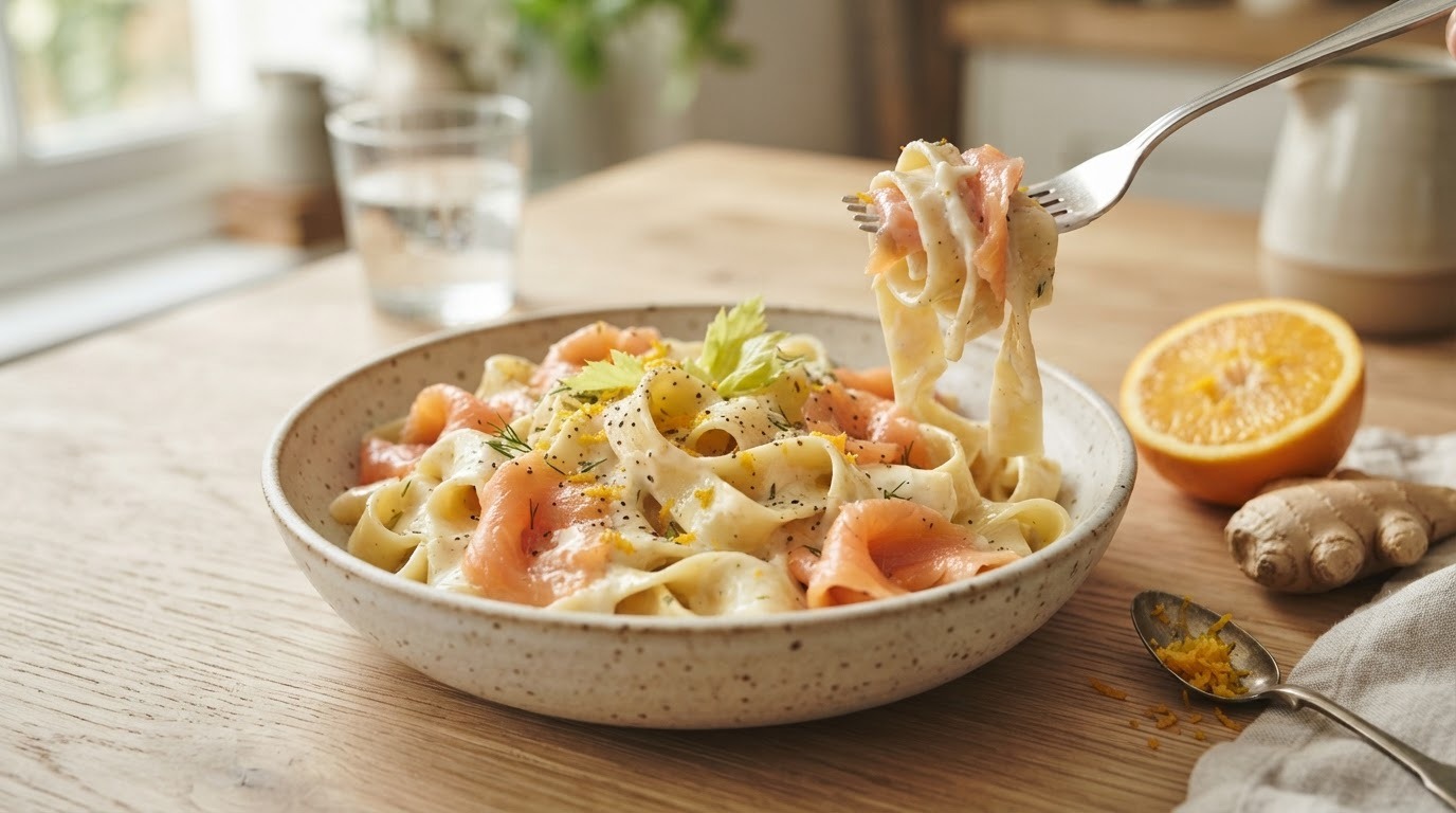 Tagliatelle met Gerookte Zalm