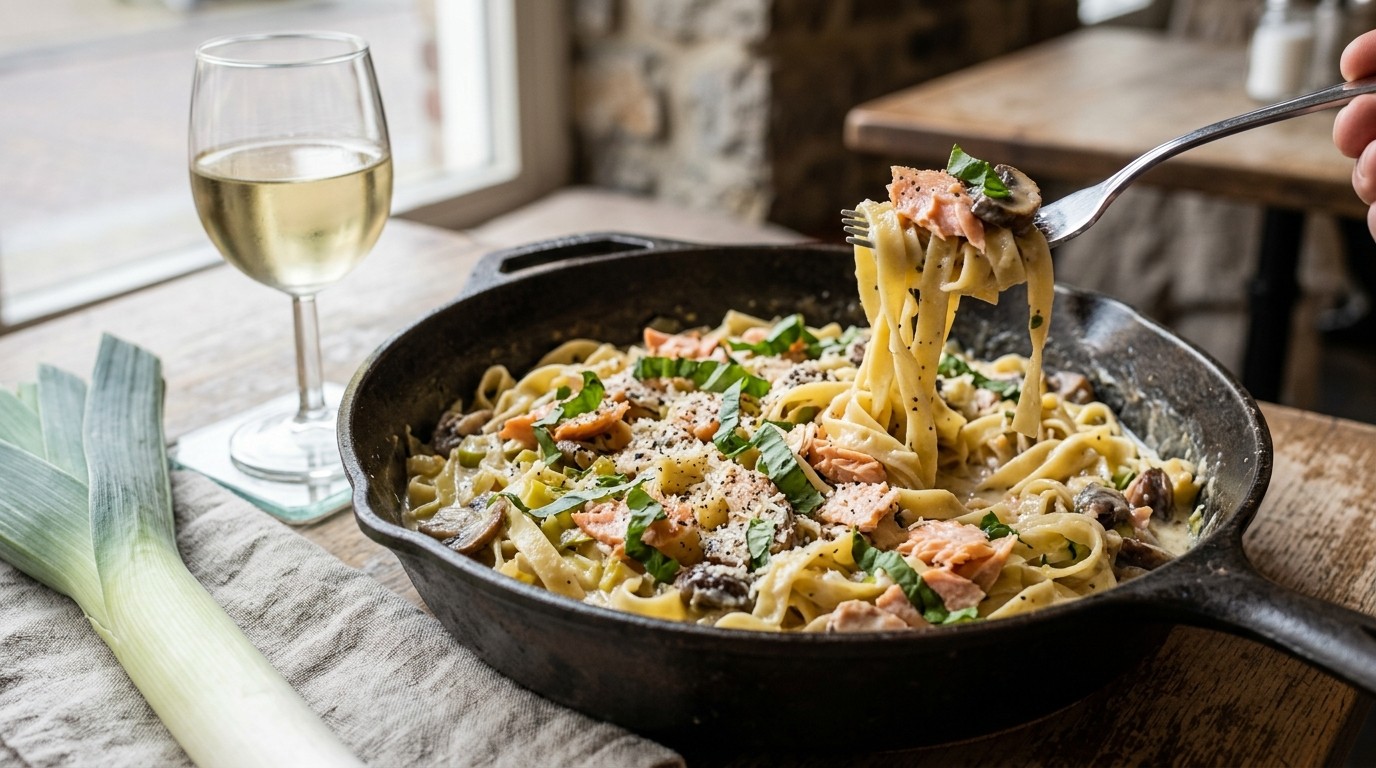 Tagliatelle met Zalm recept Tagliatelle met Zalm recept