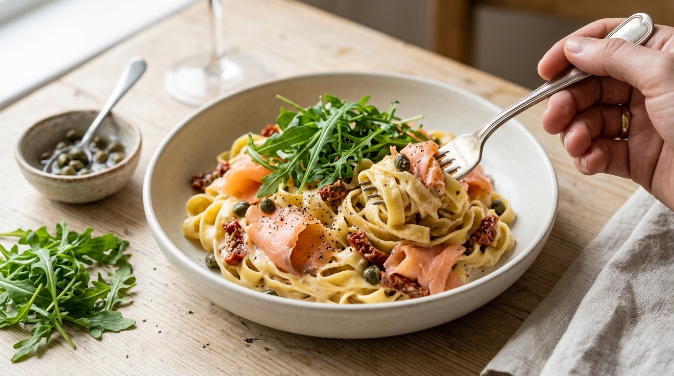 Tagliatelle met Zalm