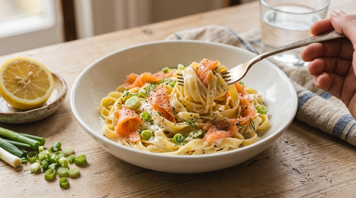 Tagliatelle met Zalm