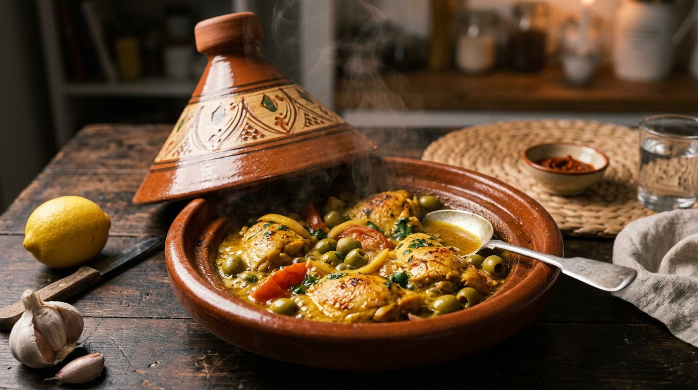 Tajine met Kipfilet en Olijven recept Tajine met Kipfilet en Olijven recept