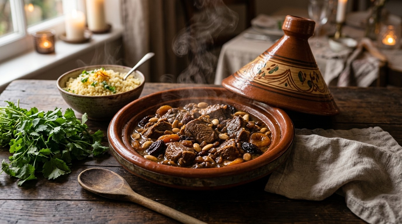 Tajine, Noord-Afrikaanse Stoofschotel met Lamsvlees