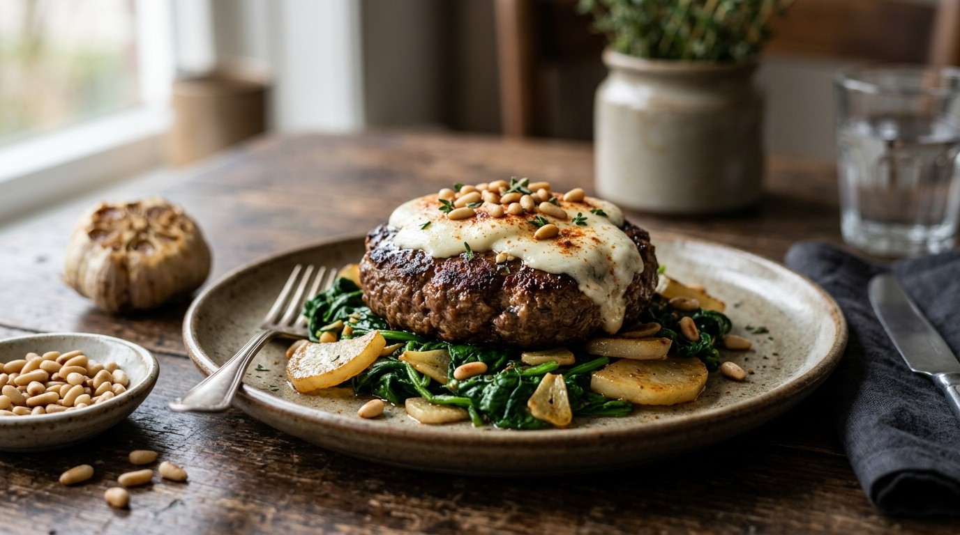 Tartaartje met Mozzarella, Spinazie en Boterraap recept Tartaartje met Mozzarella, Spinazie en Boterraap recept